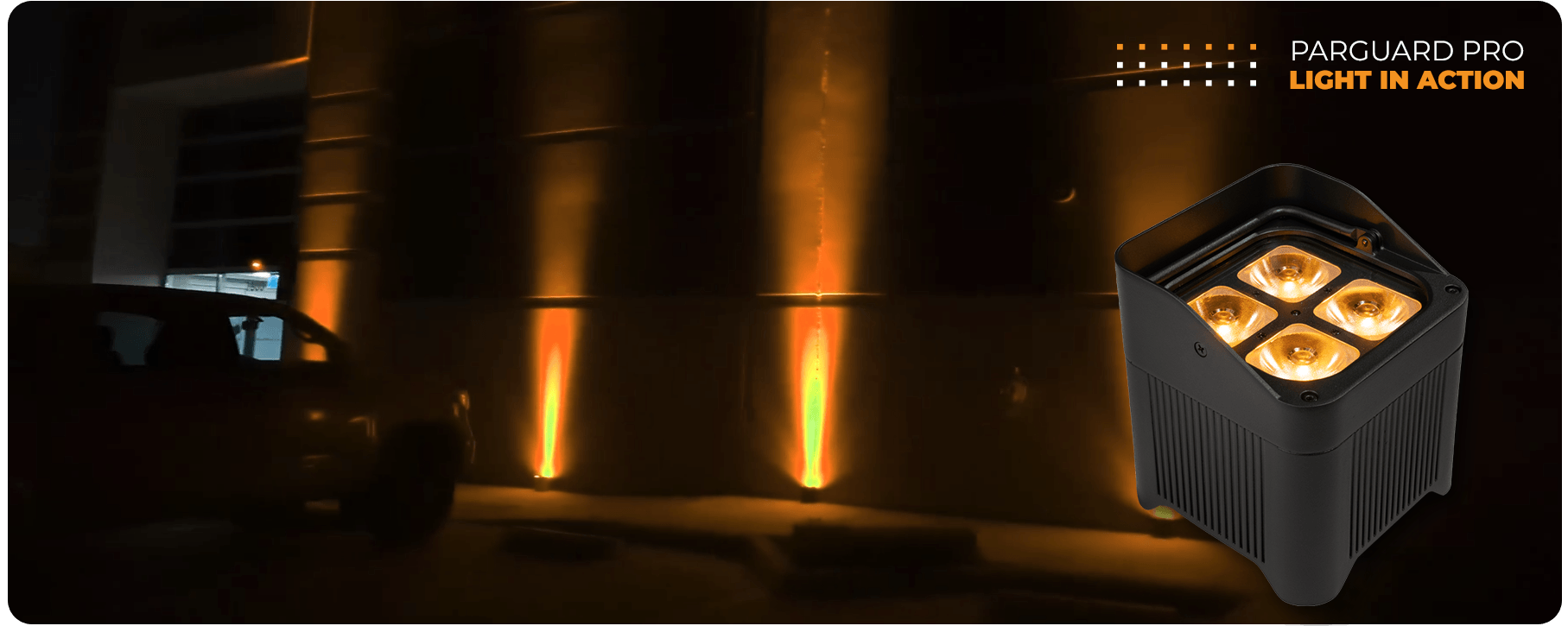 Core IP – IP65 Battery-Powered UV Wash Uplight